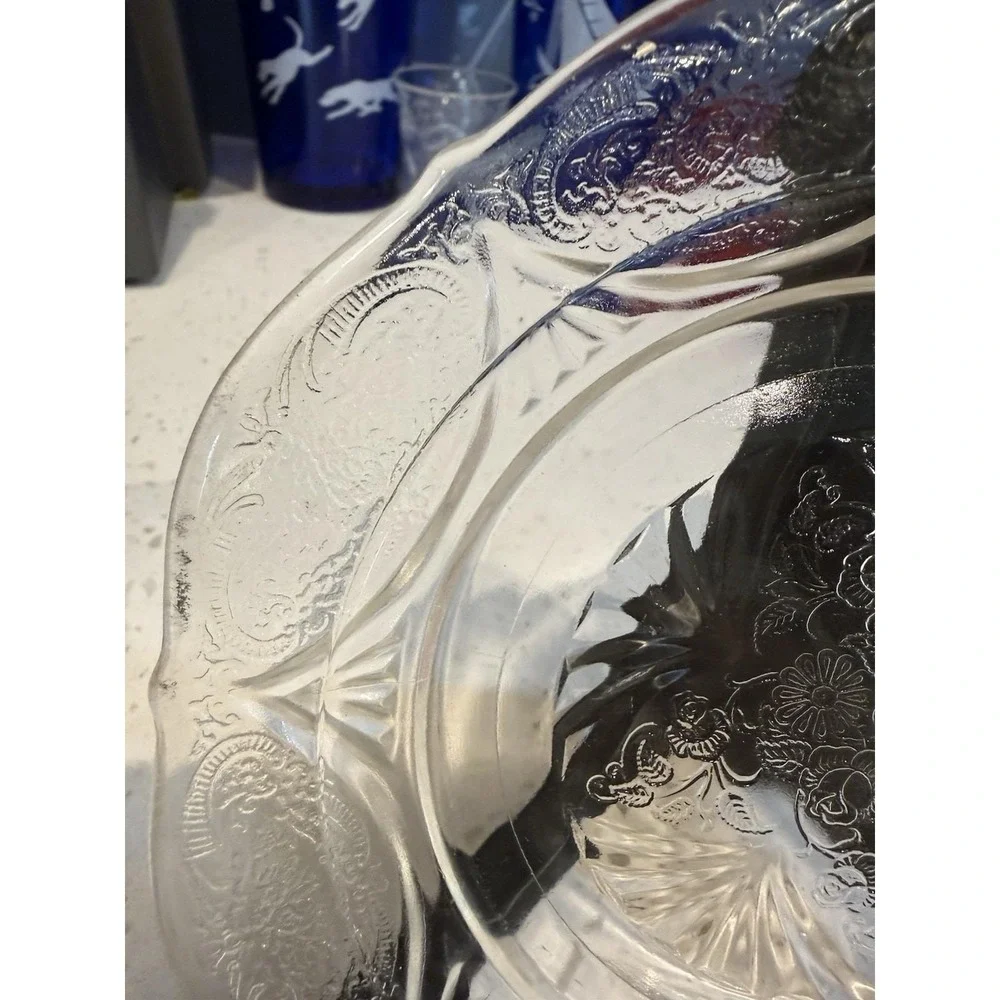 Hazel Atlas Royal Lace Crystal Clear 6